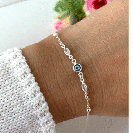 Pulsera Ojo Turco y Circonias