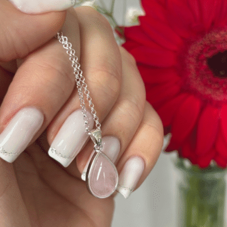 Colgante Cuarzo Rosa